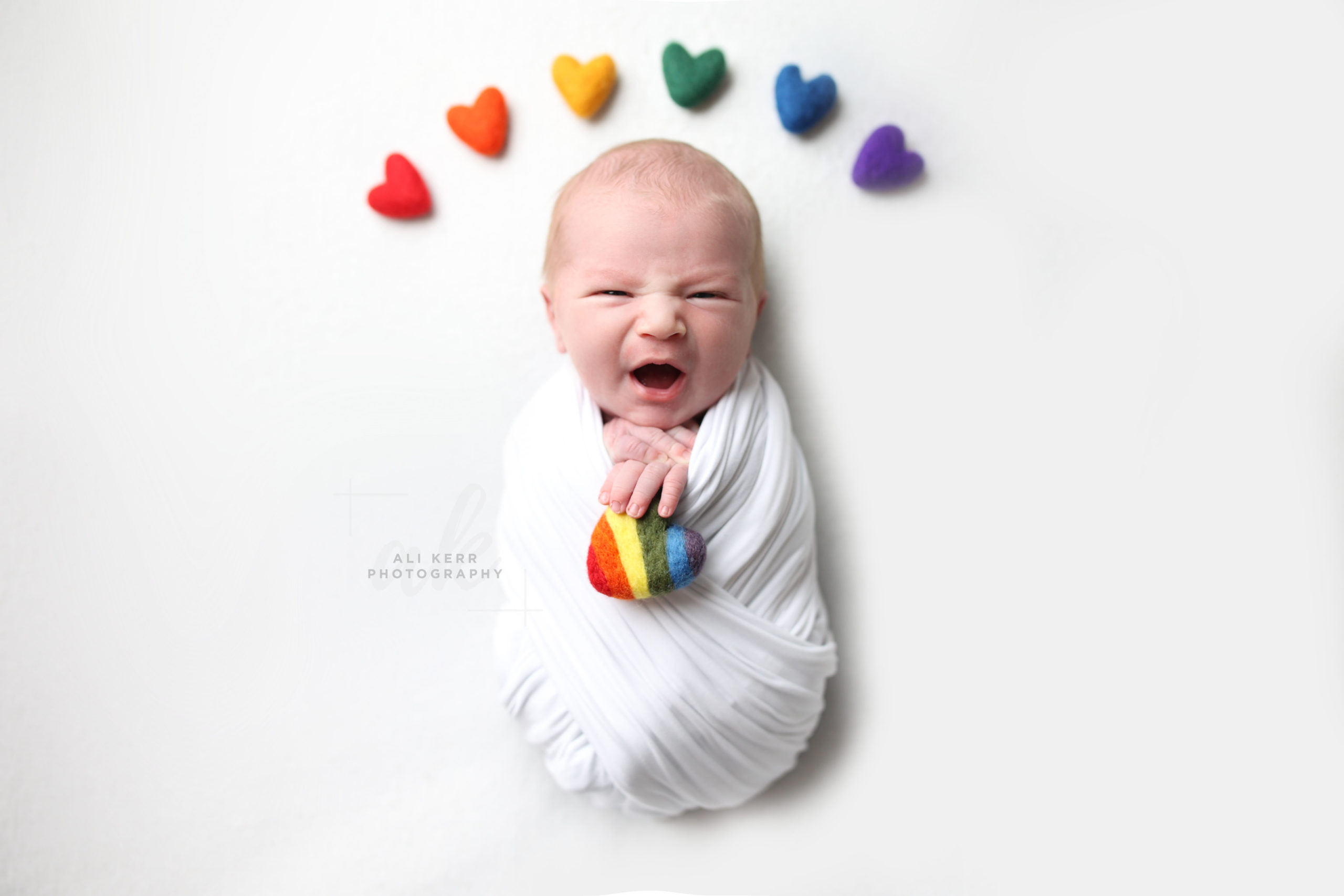 North Liberty Newborn Rainbow Baby Portraits